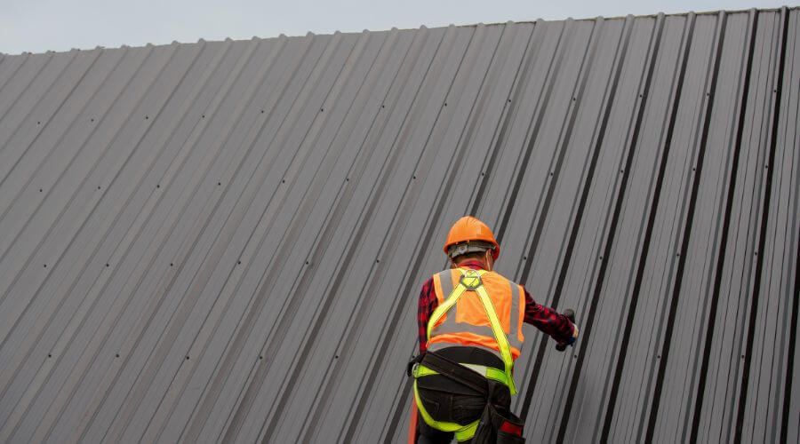 Professional metal roof installation services in Jetmore, KS